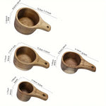 
  
  Sustainable Acacia Wood Measuring Cups & Spoons Set Handcrafted, Durable Kitchen Tools for Baking, Cooking, Coffee - Tea with Hanging Holes
  
