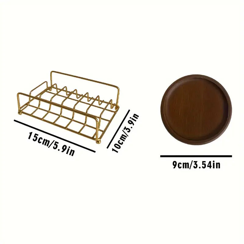 
  
  Japanese Bamboo Round Wood Heat Insulation Coaster - 7 pieces Heat Insulation Coaster
  

