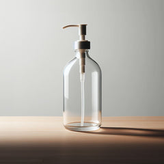 
  
  Modern Glass Ribbed Minimalist Soap Dispenser
  
