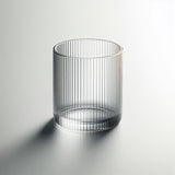 
  
  Modern Ribbed Clear Glass - Set of 4
  
