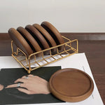 
  
  Japanese Bamboo Round Wood Heat Insulation Coaster - 7 pieces Heat Insulation Coaster
  
