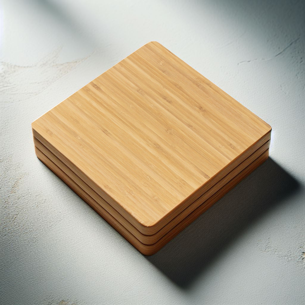 
  
  Square Bamboo Coasters With Holder (4pcs Coaster + 1 Storage Box)
  
