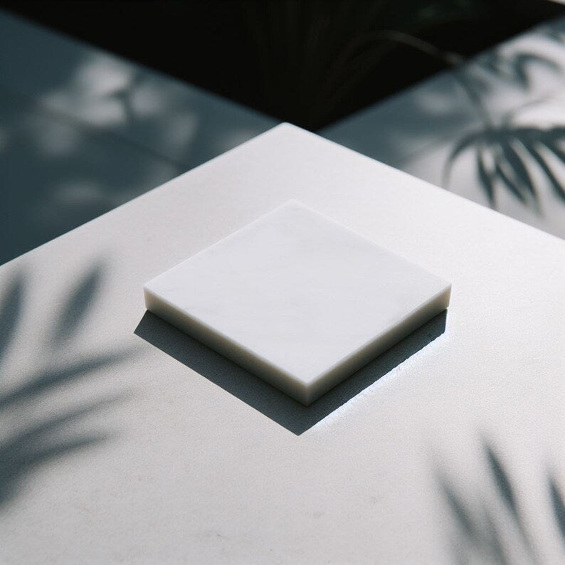 
  
  Modern Minimalist Square Marble Coaster -Set of 4
  
