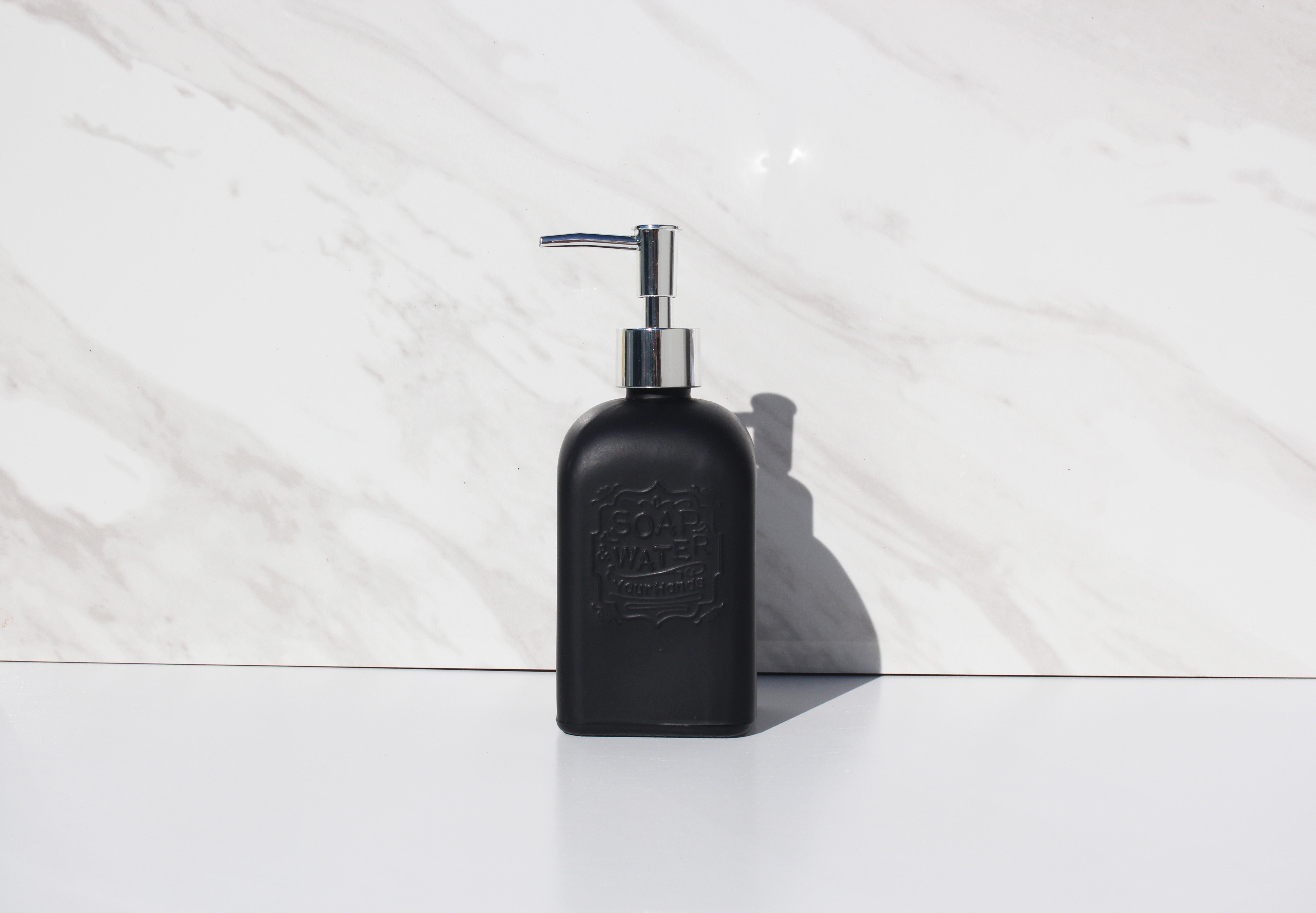 
  
  Modern Square Glass Minimalist Soap Dispenser
  
