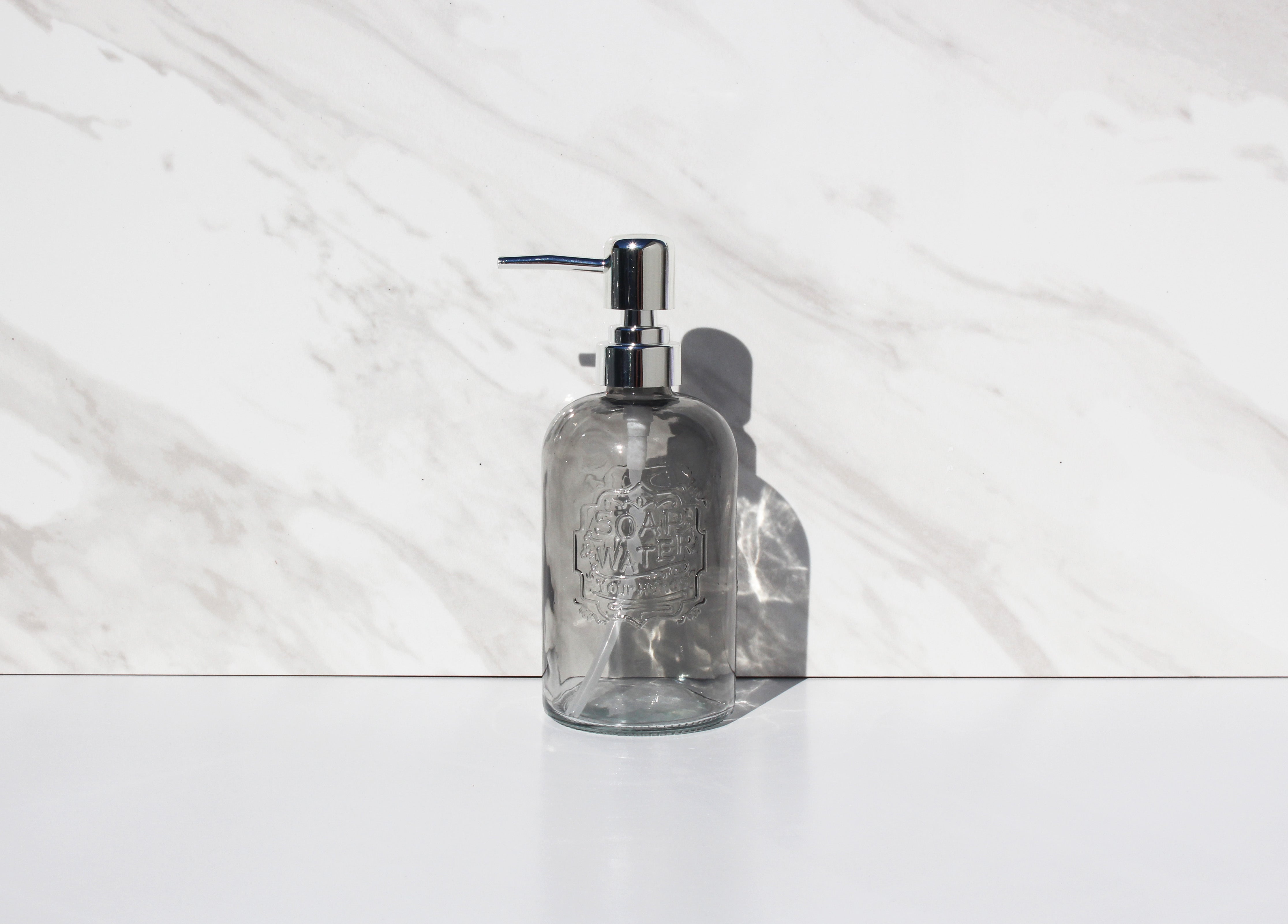 
  
  Modern Round Glass Minimalist Soap Dispenser
  
